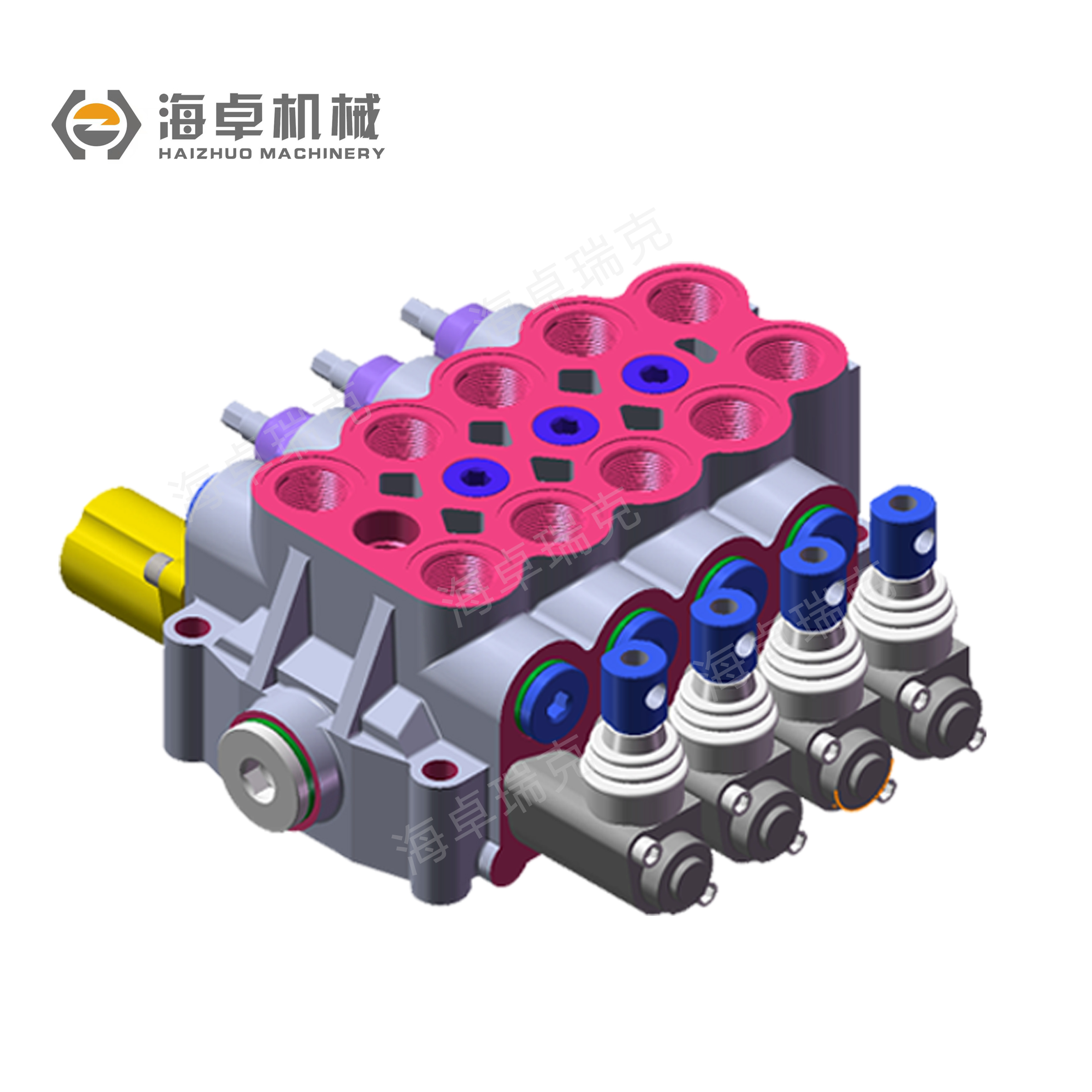 DF450  Manual Operation Hydraulic  Quadruple Valve