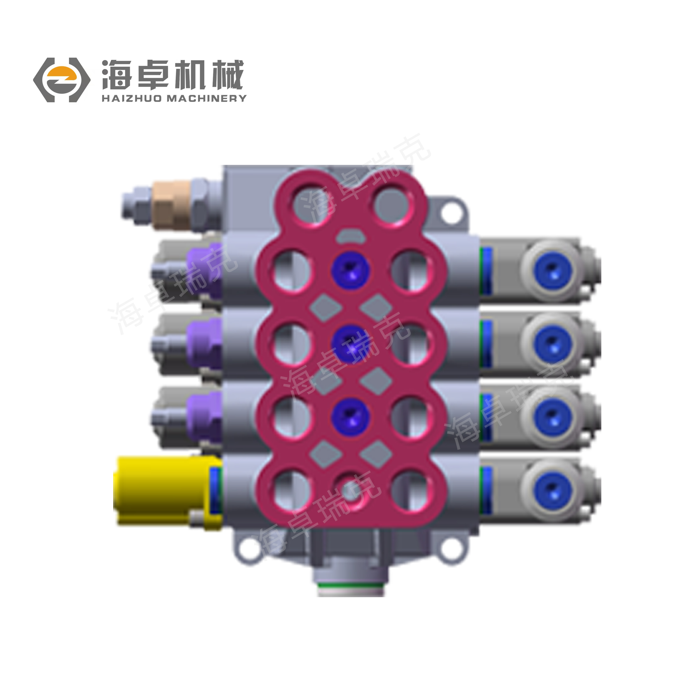 DF450  Manual Operation Hydraulic  Quadruple Valve