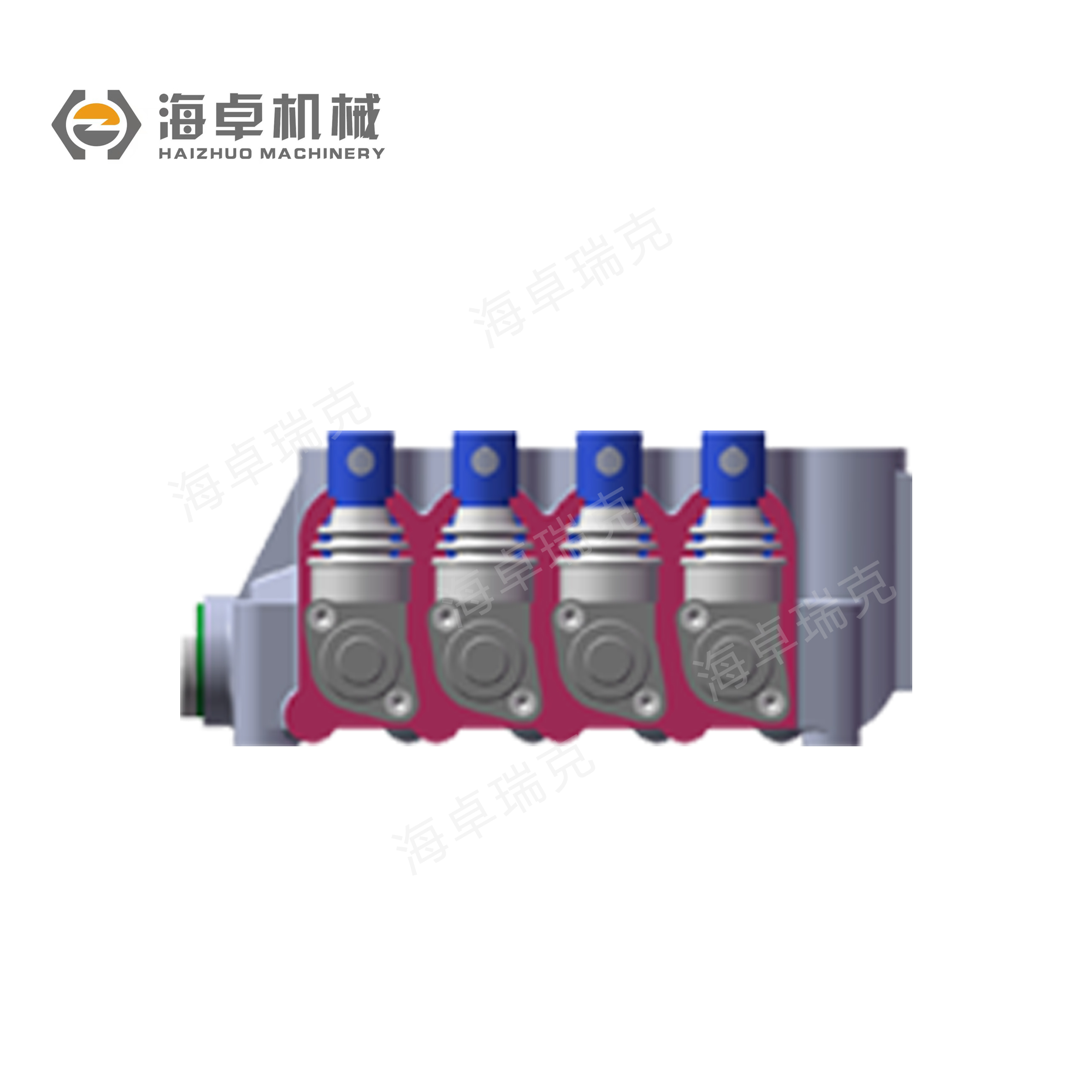 DF450  Manual Operation Hydraulic  Quadruple Valve